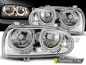 Preview: Upgrade Design Angel Eyes Scheinwerfer für VW Golf 3 91-97 chrom